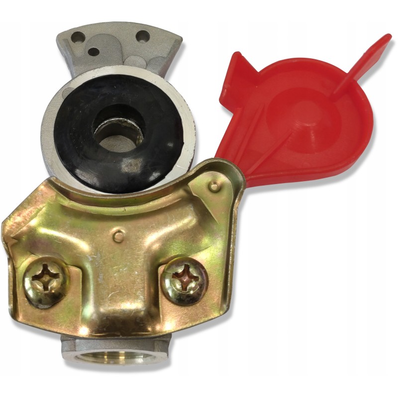 Red M22 hard pneumatic connector without valve