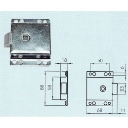 Flap lock, flap door lock, side flap