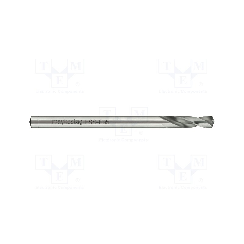 1 pcs x ALPEN-MAYKESTAG - 63800450100 - Drill bit, for metal, Ø: 4.5mm, L: 80mm, Working part len: 24mm
