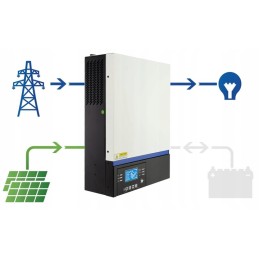 Hybrid off grid MPPT solar inverter 6kw 24v