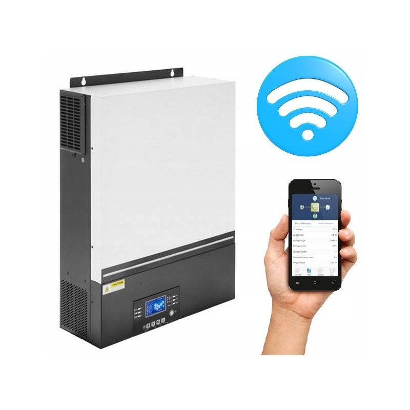 Hybrid off grid solar inverter MPPT 7 5kw 24v