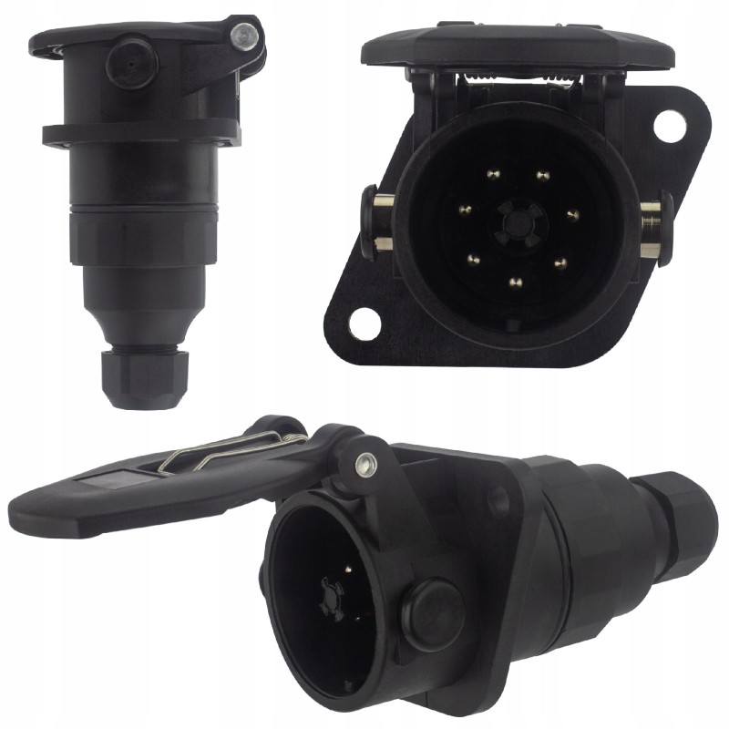 EBS ABS socket 7 pin 24v for truck trailer semi-trailer