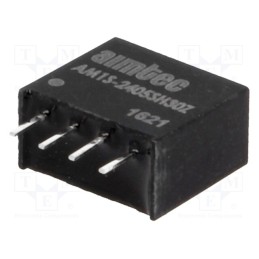 1 pcs x AIMTEC - AM1S-2405SH30Z - Converter: DC/DC, 1W, Uin: 21.6÷26.4V, Uout: 5VDC, Iout: 200mA, SIP4