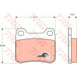 Mercedes w201 brake pads 82 93 rear