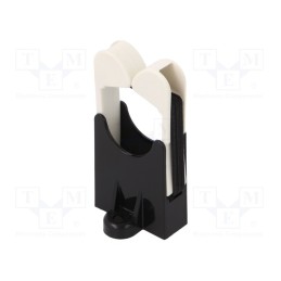 1 pcs x PANDUIT - RER.75-S6-X - Screw mounted clamp, ØBundle : 19.1mm, polyamide, black, W: 30mm