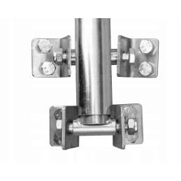 Attaching a crank lift for unloading the trailer