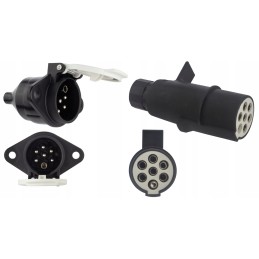Socket plug 24v 7 pin type S trailer semi-trailer