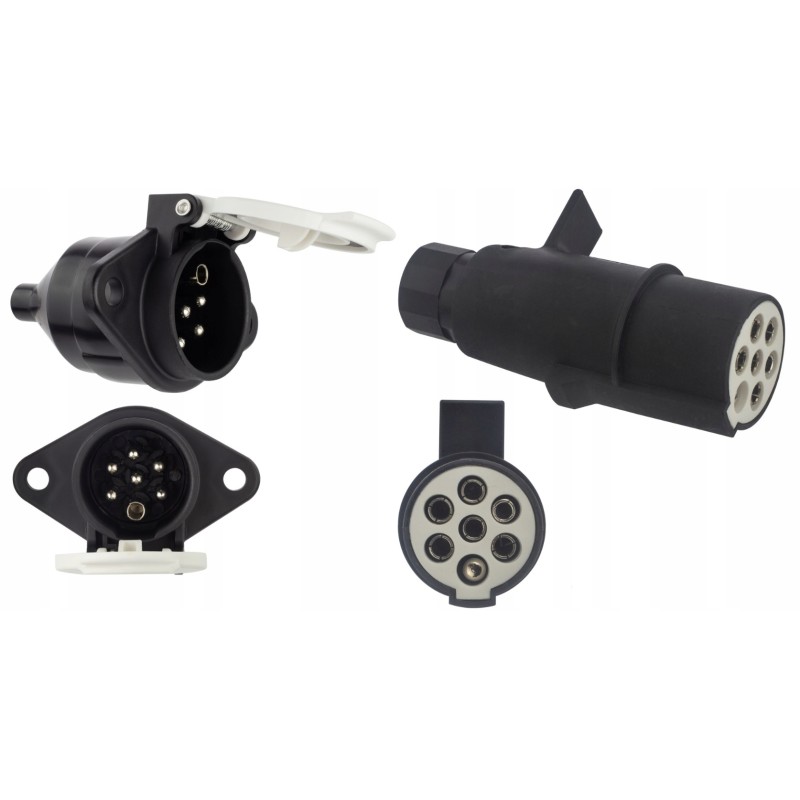 Socket plug 24v 7 pin type S trailer semi-trailer