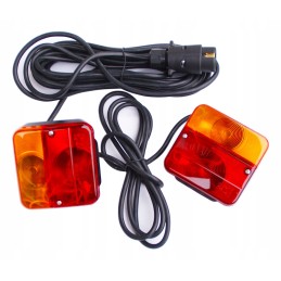 Trailer trailer rear lamp 12v, 7-5m cable with bulbs, set