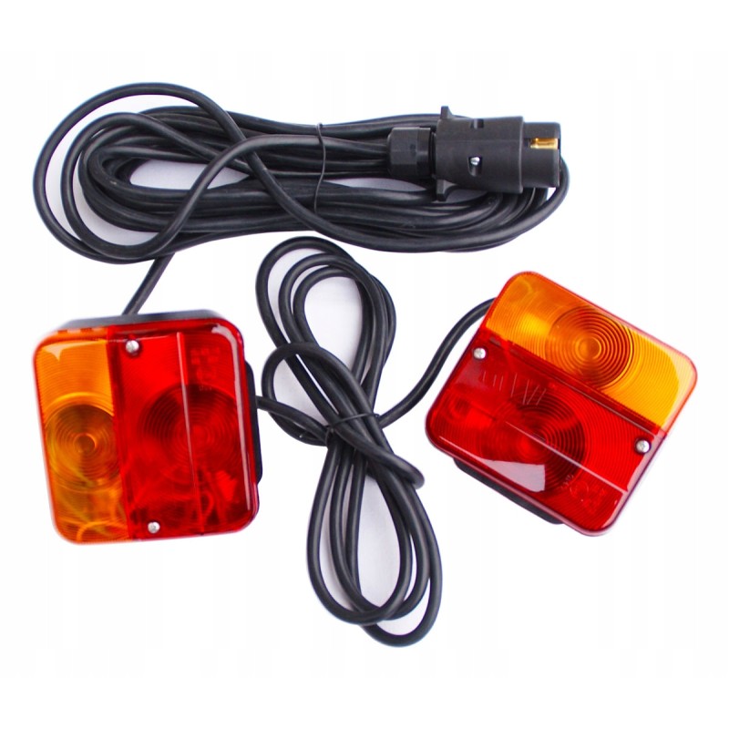 Trailer trailer rear lamp 12v, 7-5m cable with bulbs, set