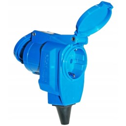 Angle plug for cee17 power