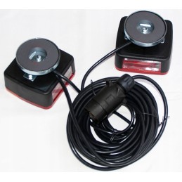 Trailer trailer rear lamp 12v, 7-5m cable, magnet with bulbs