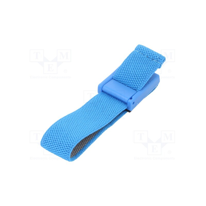 1 pcs x STATICTEC - STW1200 - Wristband, ESD, Features: antialergic, blue, Kit: ESD wirstband