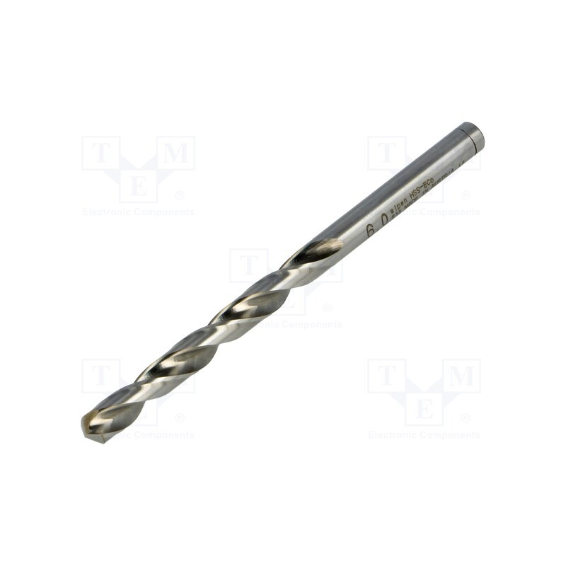 1 pcs x ALPEN-MAYKESTAG - 61300600100 - Drill bit, for metal, Ø: 6mm, L: 93mm, Working part len: 57mm