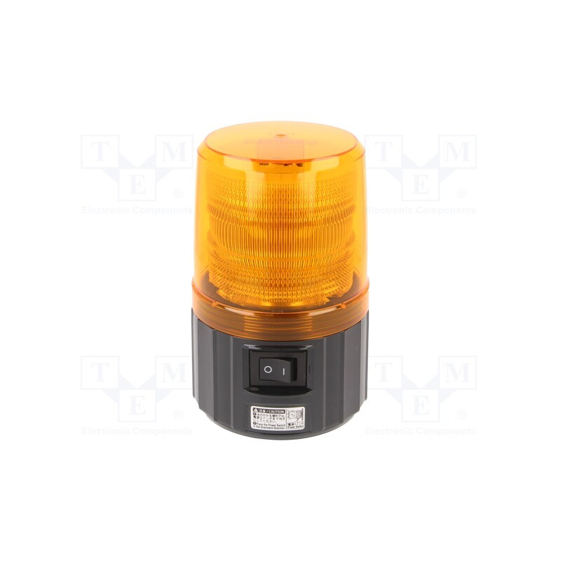 1 pcs x PATLITE - PFH-BT-Y - Signaller: lighting, blinking light, amber, PFH-BT, IP55