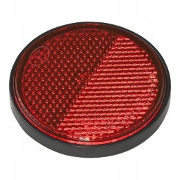 Reflector 58mm round red self-adhesive fi58