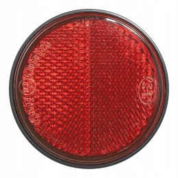 Reflector 58mm round red self-adhesive fi58