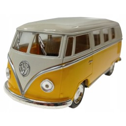 Vw t1 cucumber bus with drive, yellow buli toy