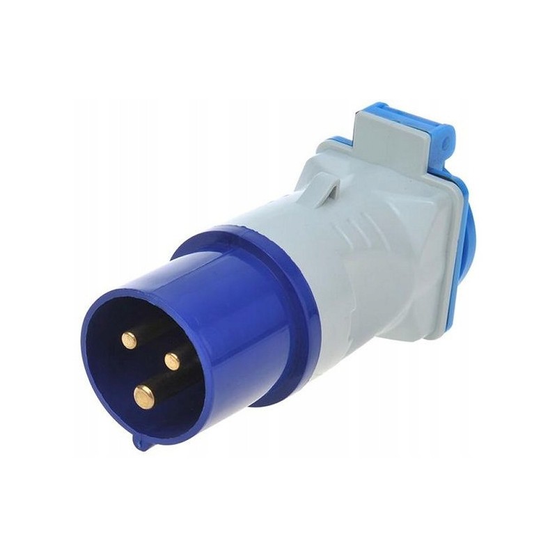 Cee plug adapter schuko socket with flap 230v