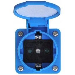 Cee plug adapter schuko socket with flap 230v