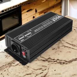 Powerful electronic sine wave converter for powering electrical devices