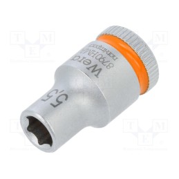 1 pcs x WERA - 5003504001 - Socket, 6-angles,socket spanner, HEX 5,5mm, 1/4', 23mm, Zyklop
