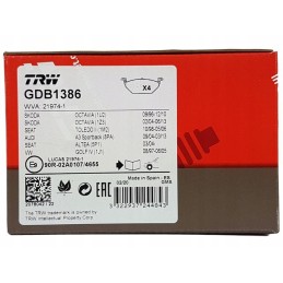 Trw brake pads vw bora caddy golf passat