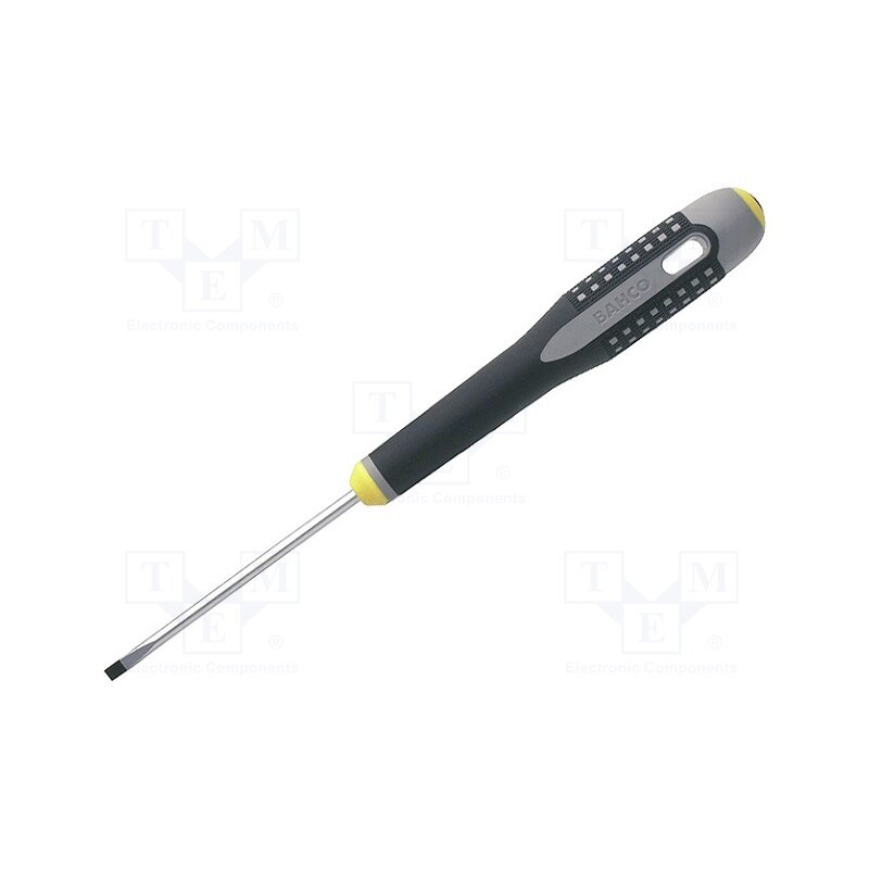 1 pcs x BAHCO - BE-8210 - Screwdriver, slot, 2,5x0,4mm, Blade length: 75mm