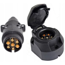Towbar socket, 7-pin trailer plug