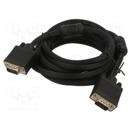 1 pcs x ART - KABSVGA M/M 5M AL-OEM-3A - Cable, D-Sub 15pin HD plug,both sides, black, 5m, Core: Cu