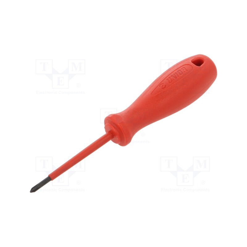 1 pcs x UNIOR - 616478 - Screwdriver, insulated, Phillips, PH0, Blade length: 60mm, 1kVAC