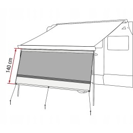 Fiamma front panel for awning 400