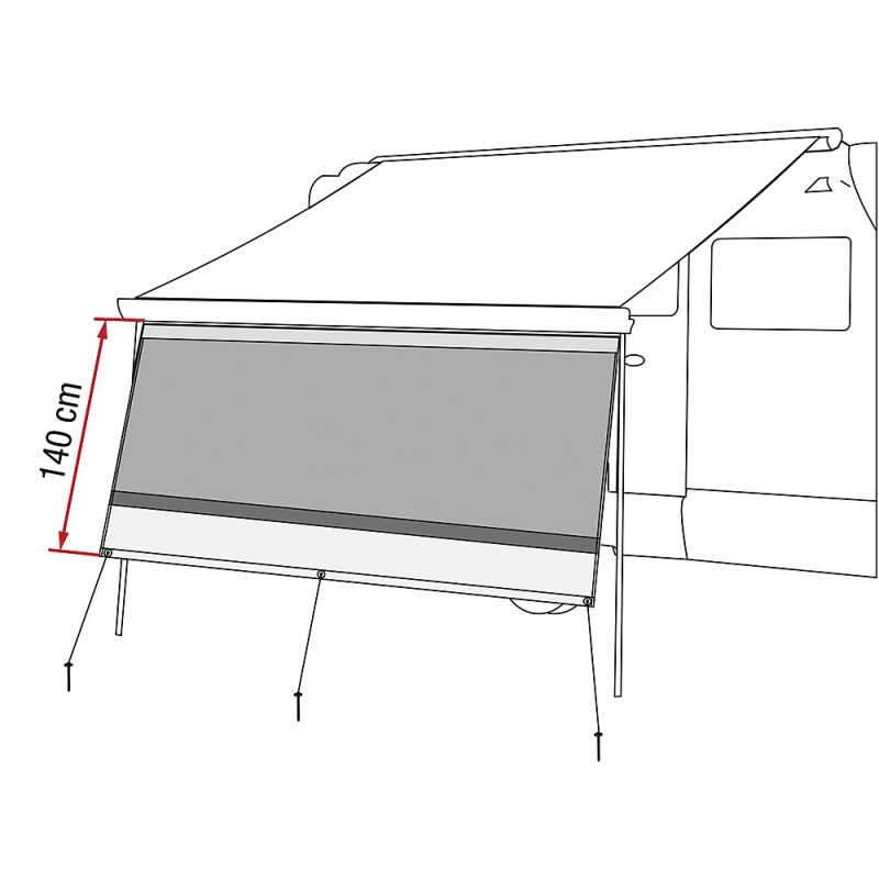 Fiamma front panel for awning 400