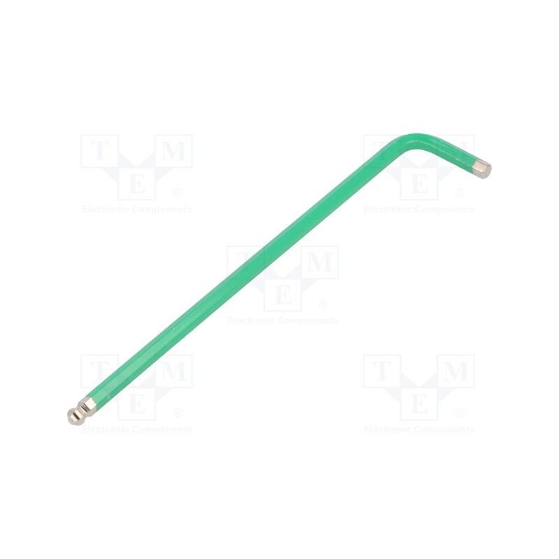 1 pcs x WIHA - 41899 - Wrench, hex key,spherical, HEX 5mm, Overall len: 163mm