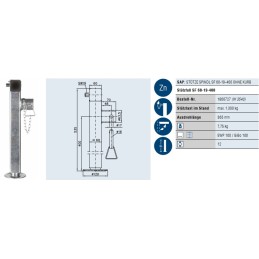 Tow truck trailer support 1300kg, winterhoff set