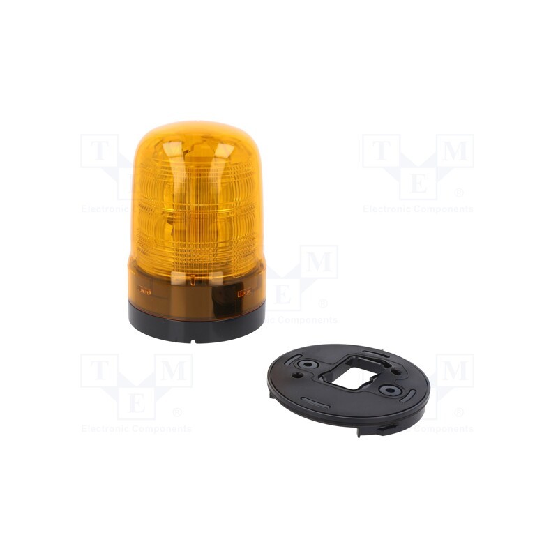 1 pcs x PATLITE - SF10-M1KTB-Y - Signaller: lighting-sound, 10÷30VDC, LED, amber, IP23, 86dB, SF10