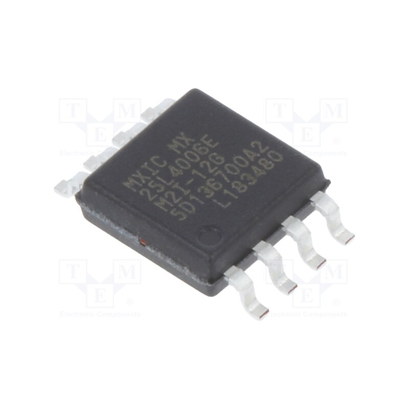 1 pcs x MACRONIX INTERNATIONAL - MX25L4006EM2I-12G/TUBE - IC: FLASH memory, 4MbFLASH, SPI, 86MHz, 2.7÷3.6V, SOP8, serial