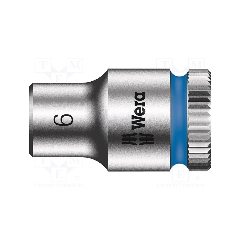 1 pcs x WERA - 5003505001 - Socket, 6-angles,socket spanner, HEX 6mm, 1/4', 23mm, Zyklop