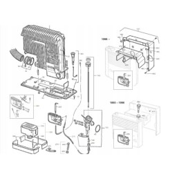 Glass window glass stove truma old type