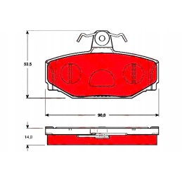 Volvo rear brake pads s90 v70 v90 xc70 2 3 2