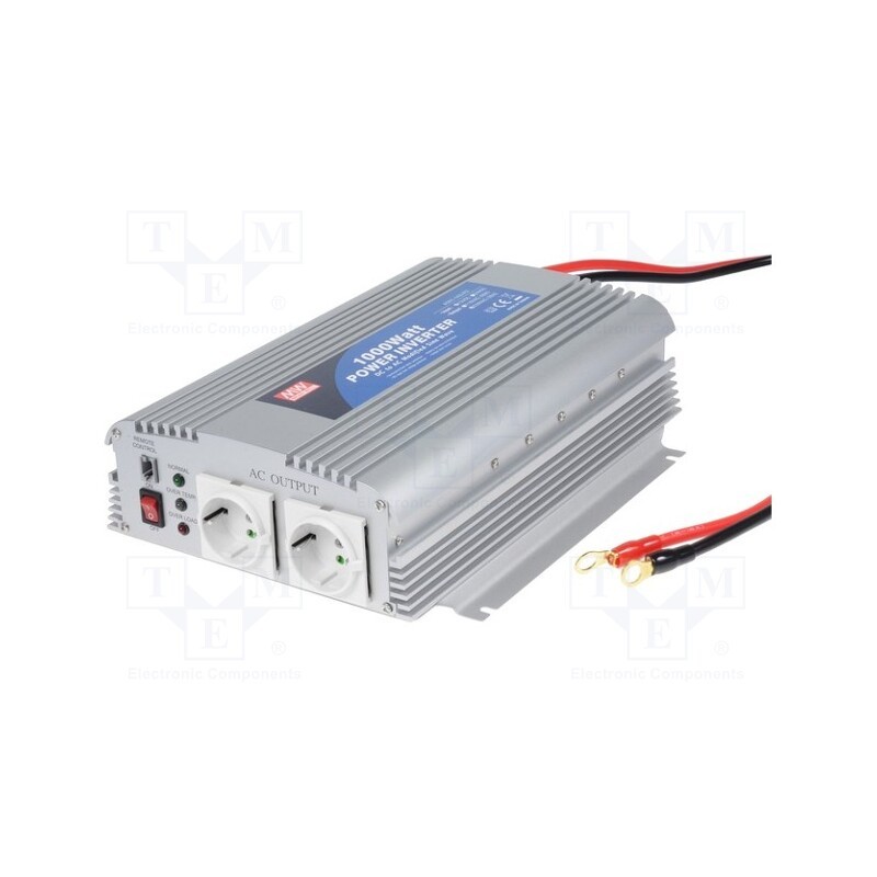 1 pcs x MEAN WELL - A301-1K0-F3 - Converter: DC/AC, 1000W, Uout: 230VAC, 10÷15VDC, Out: mains 230V