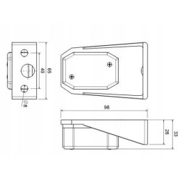 Marker marker lamp with reflector lamp holder