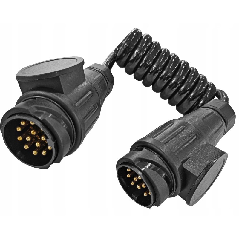 Trailer trailer socket cable 13 pin 1 15m spiral cable