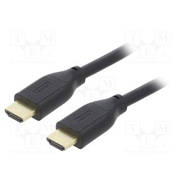 1 pcs x GEMBIRD - CC-HDMI8K-2M - Cable, HDMI 2.1, HDMI plug,both sides, PVC, 2m, black, Core: Cu