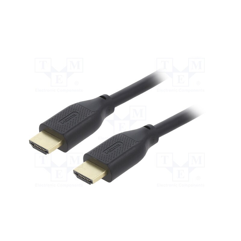 1 pcs x GEMBIRD - CC-HDMI8K-2M - Cable, HDMI 2.1, HDMI plug,both sides, PVC, 2m, black, Core: Cu