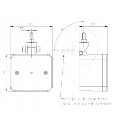 Rear lamp for a trailer fog tow truck