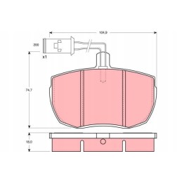 Trw GDB789 brake pads