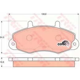 Brake pads ford transit 14 91 98