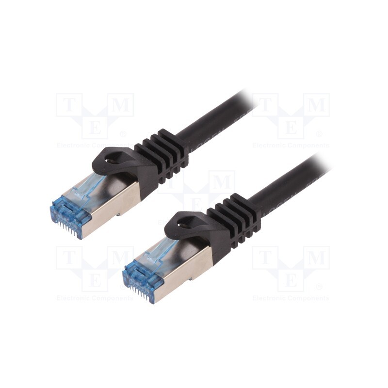 1 pcs x LOGILINK - CQ4093S - Patch cord, S/FTP, 6a, stranded, Cu, LSZH, black, 10m, 26AWG