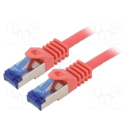 1 pcs x LOGILINK - C6A054S - Patch cord, S/FTP, 6a, stranded, Cu, LSZH, red, 2m, 26AWG, -20÷75°C